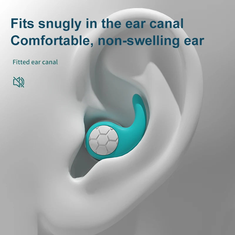 1Pair Sleeping Ear Plugs Noise Reduction Ear Protector Soft Nano Silica Gel Earplug Waterproof Tapones Para Dormir Earplugs