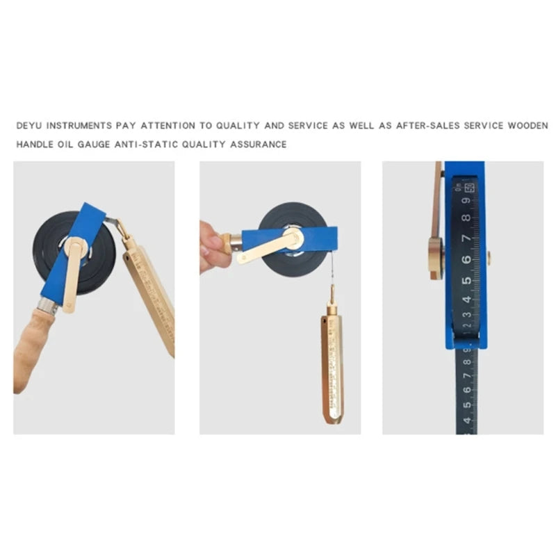 Oil Gauging Tapes 5/10/15/20/25/30M Measuring Ruler Carbon Steel Oil Gauging Tape With Brass Plumb Bob Tape Dropship