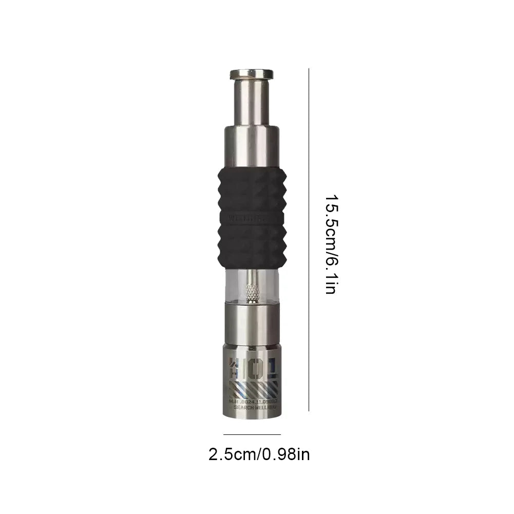 WELLHIKE Manual Pepper Mill Stainless Steel Pepper Mill Outdoor Camping Gear Accessories Press Grinder for Peppercorns Sea Salt