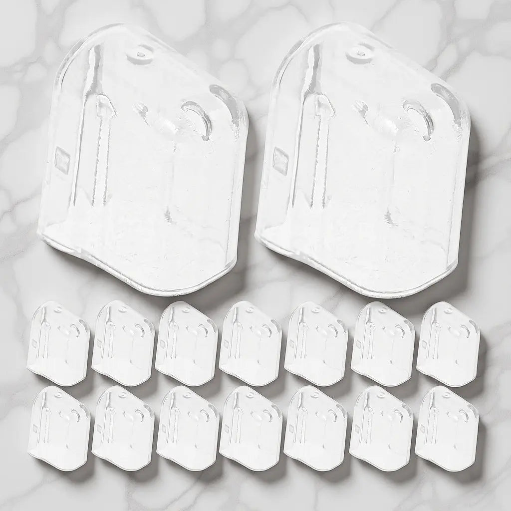 20Pcs Electric Toothbrush Head Protection Covers Transparent Travel Portable Caps for Manual and Electric Heads
