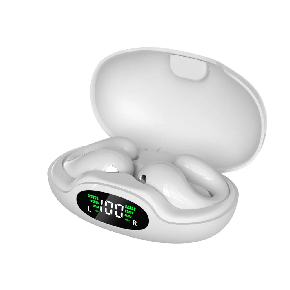 Bluetooth earphones are painless to wear without entering the ear, with intelligent digital display, large capacity, and long-la