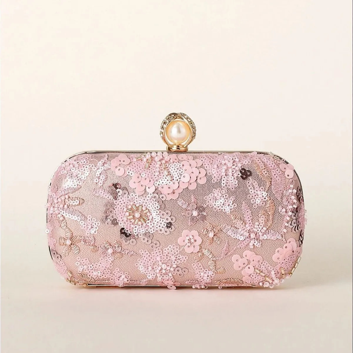 New embroidered dinner bag light luxury fashion handbag handmade beaded banquet bag women's small fragrance can be replaced