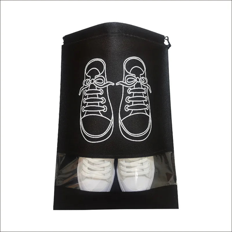 Non-woven Shoes Bag Waterproof Dustproof Travel Bag Portable Tote Drawstring Bag For Shoes Storage Shoes Organizer 2024