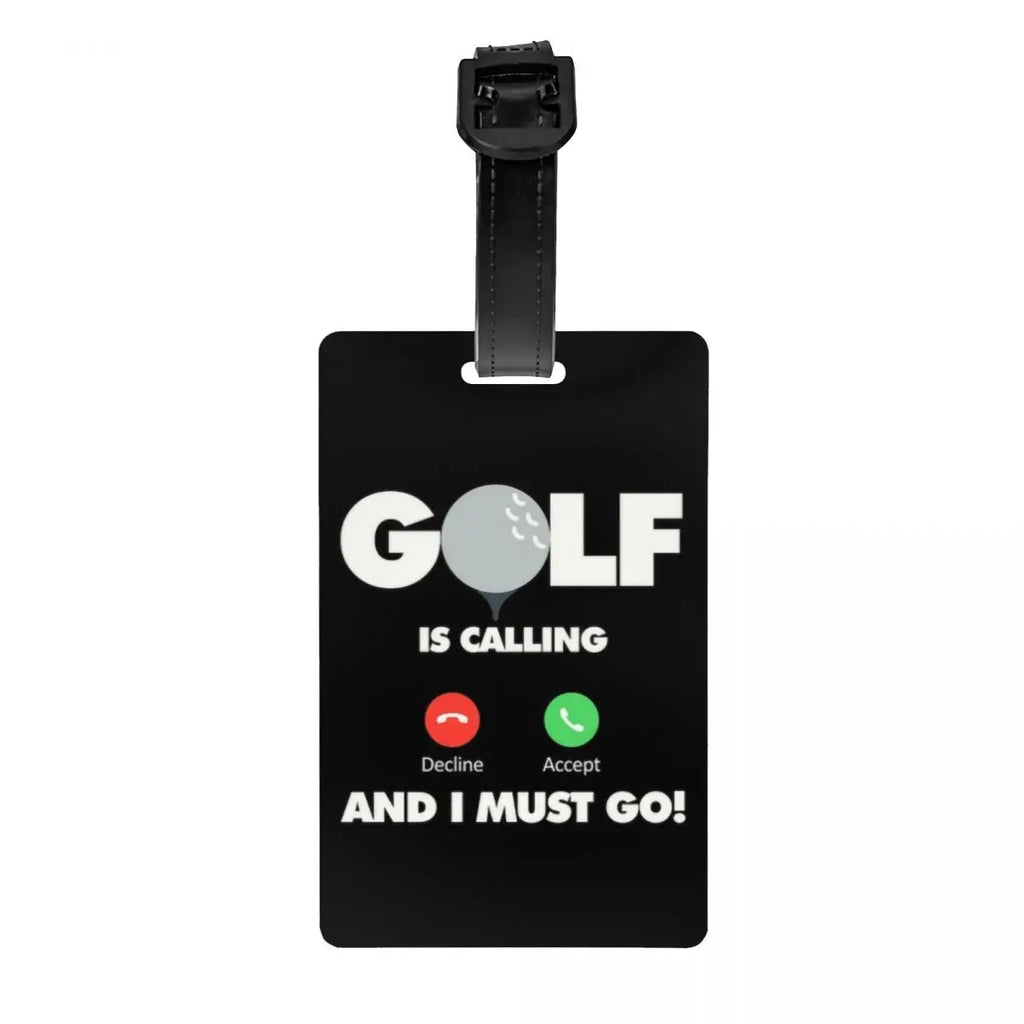 Custom Golf And Beer Luggage Tag Privacy Protection Baggage Tags Travel Bag Labels Suitcase