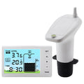 Ultrasonic Water Tank Liquid Level Meter Temperature Sensor Time Display W/ Alarm Ultrasonic Water Tank Liquid Depth Level Meter