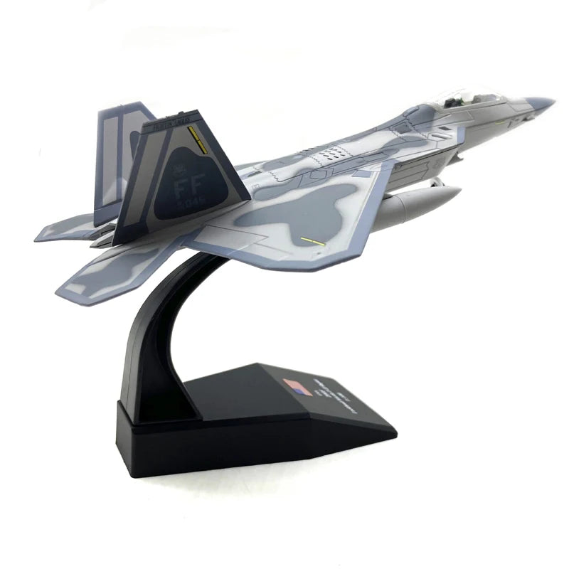 JASON TUTU 1/100 Scale Diecast Alloy Model F-22 Fighter US Air Force Aircraft F22 Raptor Collect Gifts