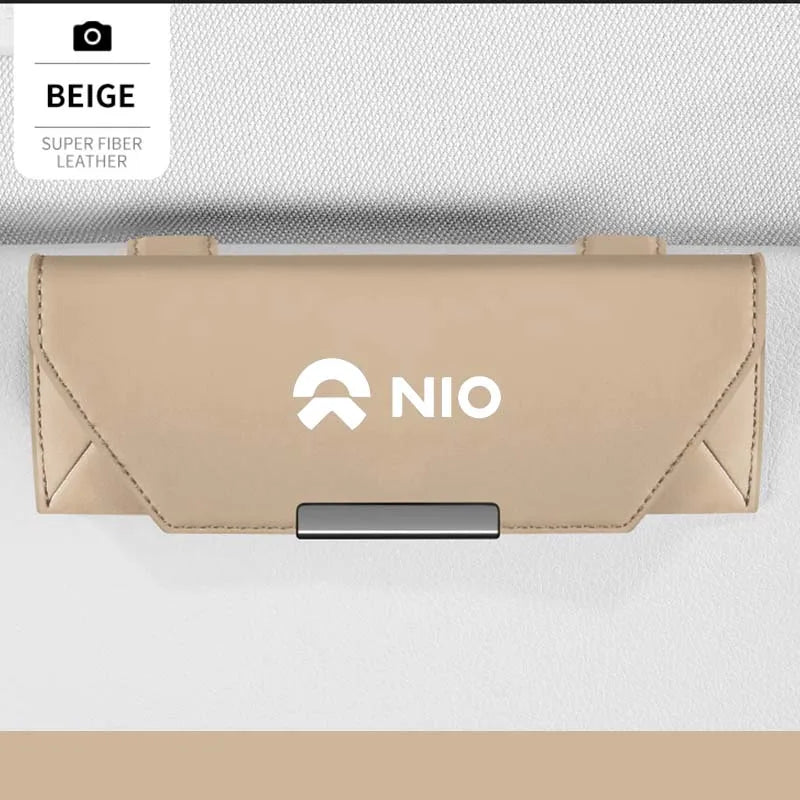 For NIO EL8 ET5 EL6 ET7 EL7 ET5 ES8 ET9 ES6 EC7 ES7 Car Accessories Car Visor Sunglasses Glasses Holder Glasses Case Clip Box