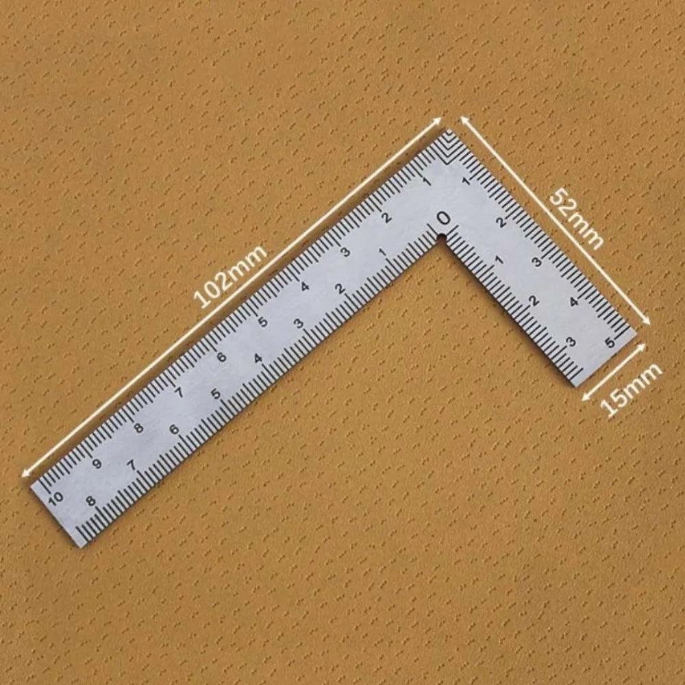 Stainless Steel Mini L Square Ruler Precision Woodworking Tools Measurement Tool Square L Shape Ruler Carpenter Tools