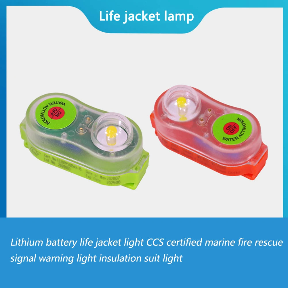 1-10pcs LED Life Jacket Light Energy-Efficient Waterproof Emergency Signal Light Easy Operation Lightweight Outdoor Accessories