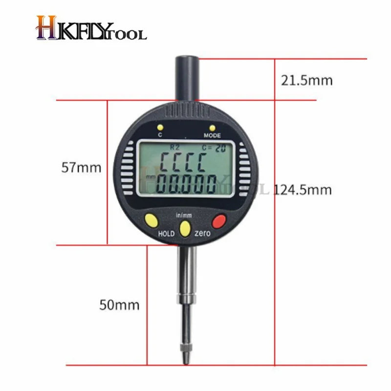 High accuracy digital radius gauge digital radius indicator with 5 changeable measuring jaw Measurement Tool