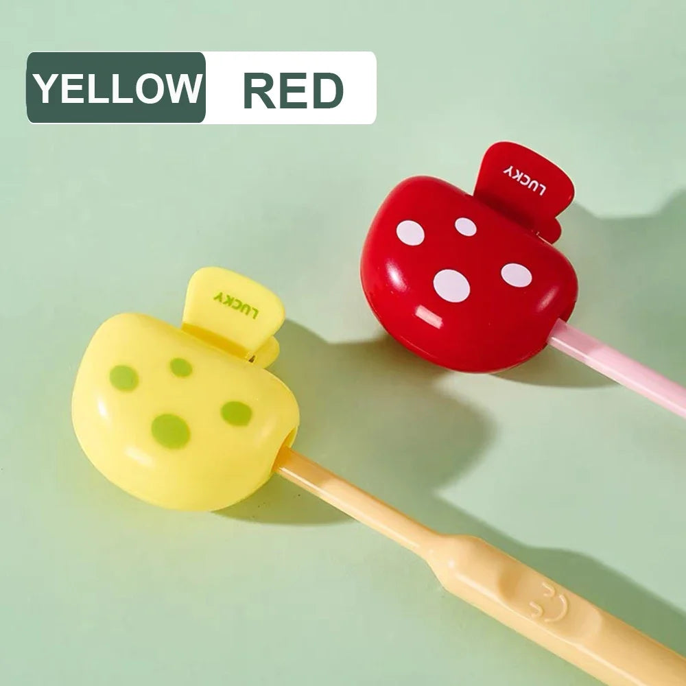Portable Toothbrush Head Clip Household Dustproof Protective Cover Holder with Strong Spring for Travel