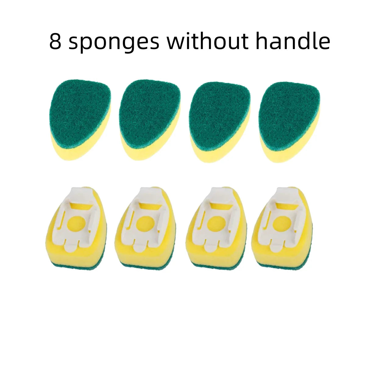 Dish Sponge Dish Wand Sponge Refillable Replacement Heads Kitchen Sink Cleaning Brush Dish Scrubber Scouring Scrubber Pads