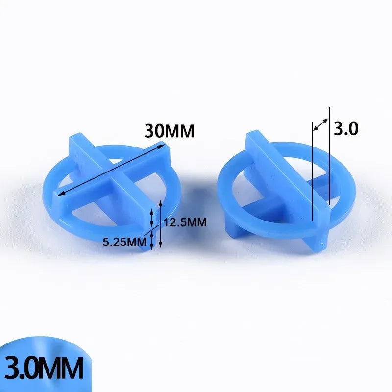 100PCS Double Size Tile Spacers Clips Wedge Ceramic Leveling System For Floor Wall Tile Gap Leveling System Construction Tools