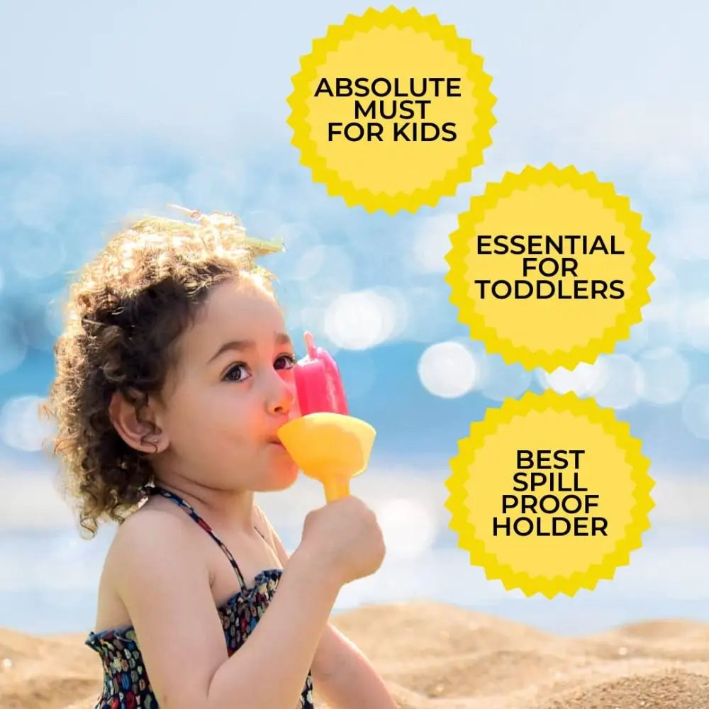 Portable Popsicle Protectors Drip Guard Holder Ice Cream Bracket Cartoon Style Anti-drip Tray Children Kids Home Party Necessity