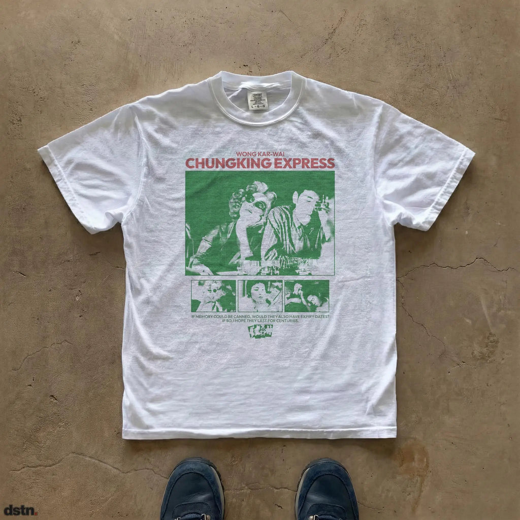 Plus Size Summer Women's Retro Chungking Express Movie Poster T-shirt Cotton Breathable Stylish Versatile Street Style Oversized