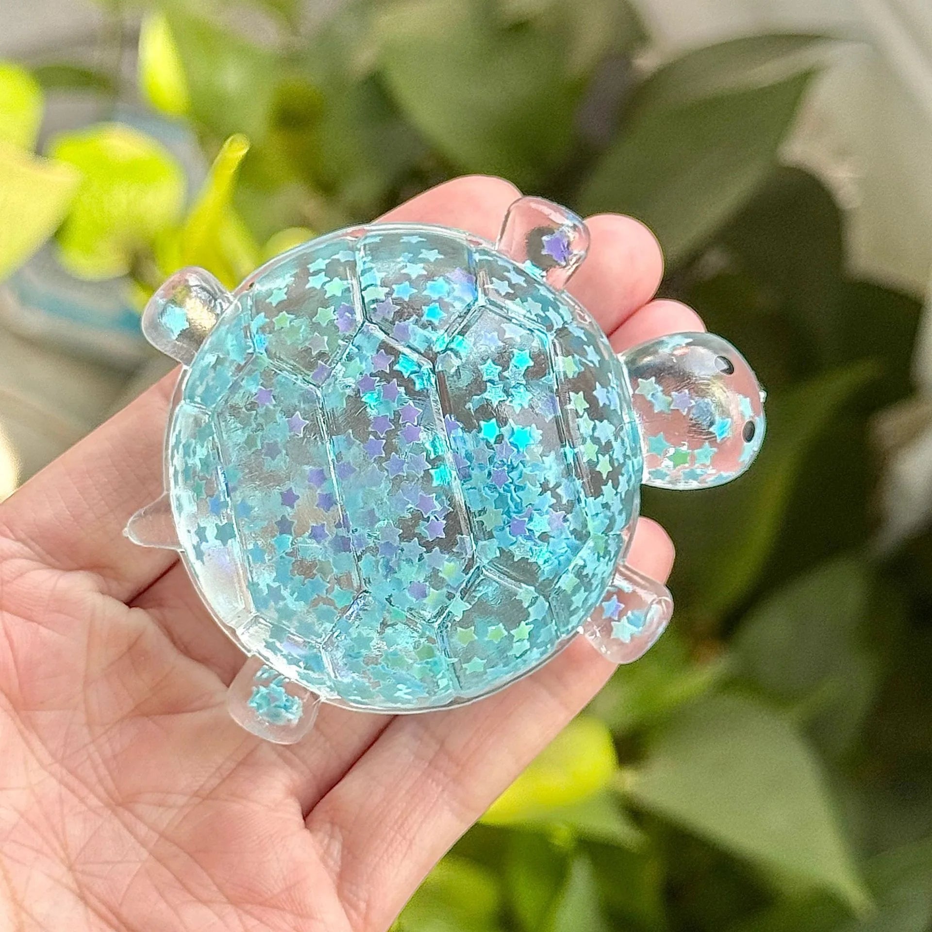 Large Maltose Glitter Turtle Axolotl Diamond Squeeze Stress Relief Toy High-Quality Slow Rebound Squeeze Stress Toy