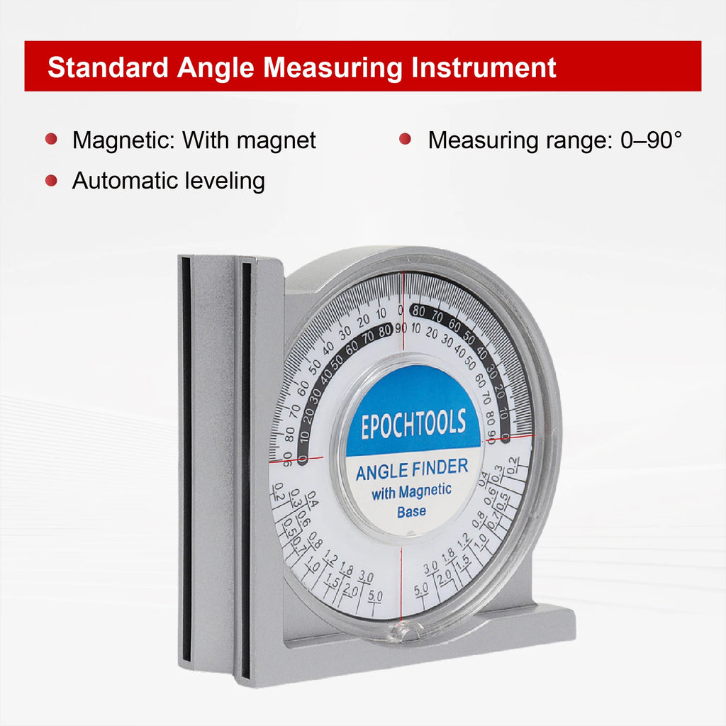 MS130 Angle & Slope Measuring Instrument Digital Angle Finder Magnetic Protractor for Industrial Pipe Alignment