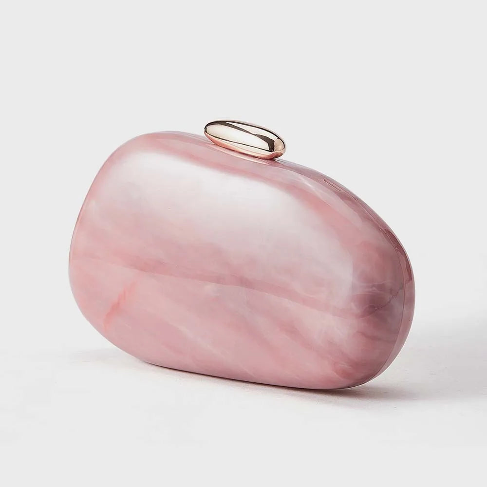 New shoulder oblique span bag, special-shaped shell acrylic bag, fashionable.