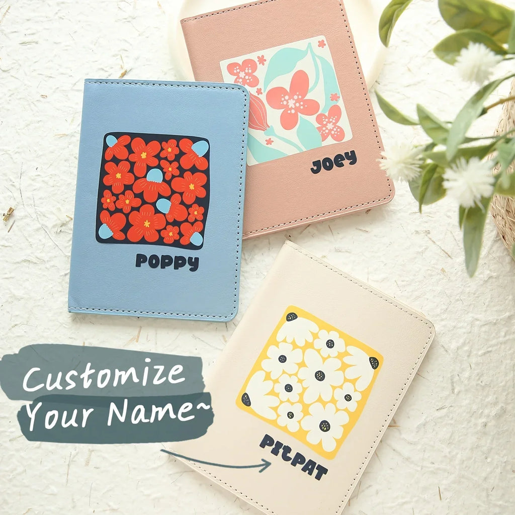 Customized Name Passport Cover Personalized Passport Holder for Bridesmaid Bachelorette Party Wedding Travel Gift