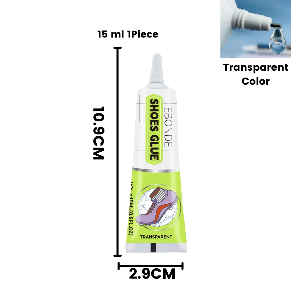 Professional Strength Shoe Glue Waterproof Quick Dry Adhesive for Leather Boots Sneakers Repair DIY Home Fix Kit (15ml or 50ml)