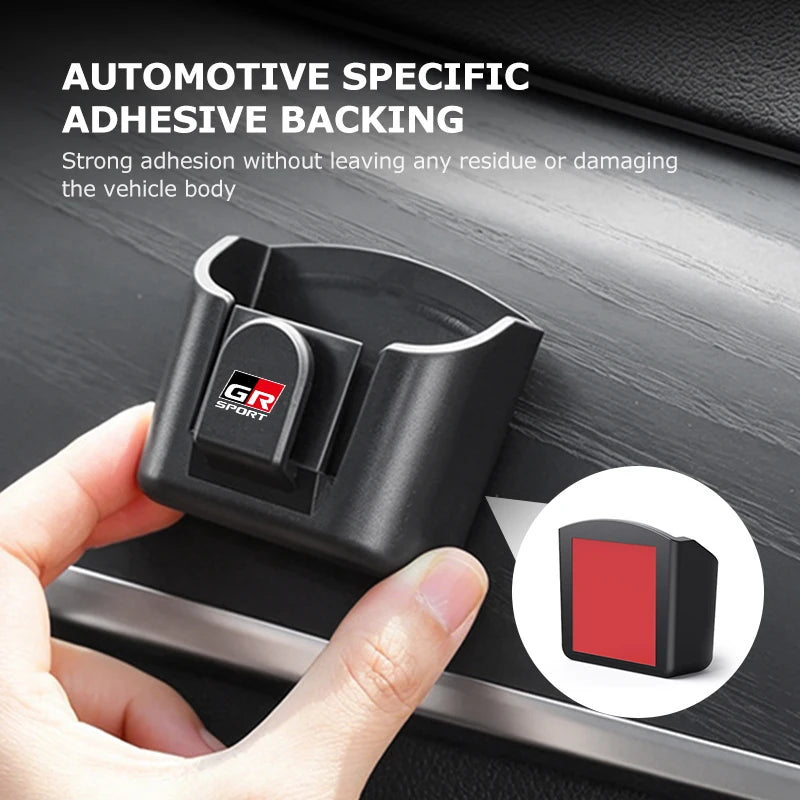 Car Remote Key Holder Clip Dashboard Name Card Storage Holder For Toyota Crown Corolla YARIS L Auris C-HR Hilux Vios Rav4 Prius