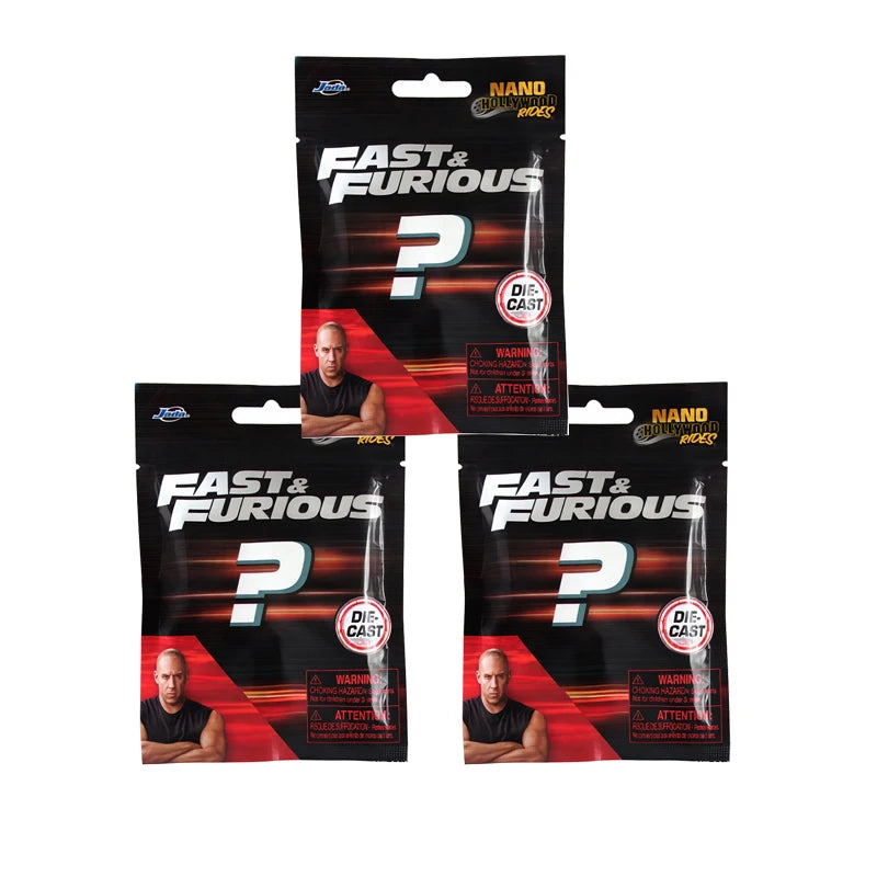 JADA 1:128 Nano Blind Bags W1 Diecast Model Car 1.65" The Fast and the Furious Random Mini Cars JD35404