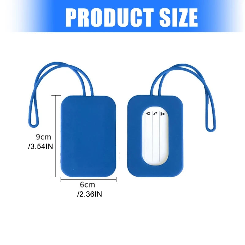 Silicone Airline Luggage Tages for Suitcases Name Labels Suitcase Tages for Travel Bag Case Name Tages Flexible