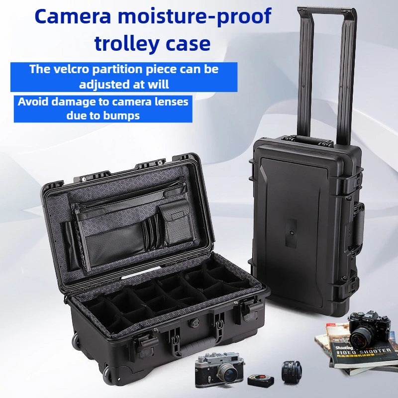 DSLR Camera Moisture-proof Box Tool Storage Organizer Professional Suitcase Photography Equipment Protection Toolcase Shockproof