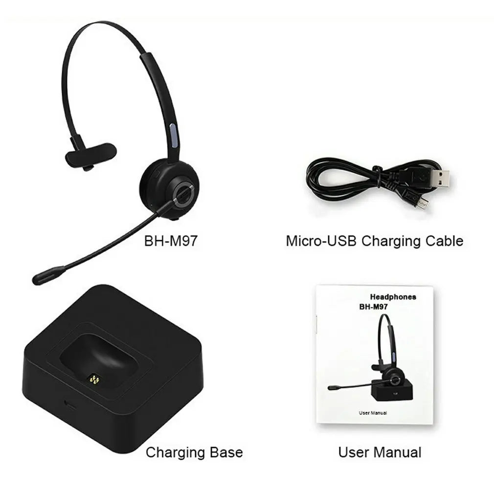 Hot Wireless Telephone Headset With Microphone Bluetooth Headphone for Office Call Center Handsfree Noise Reduction Earphones