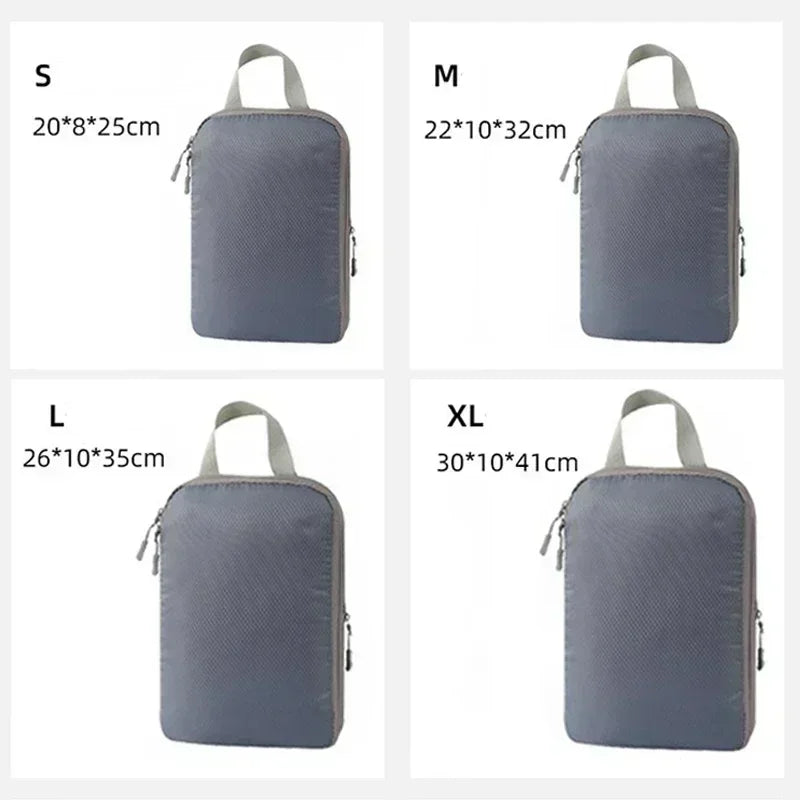 Packing Cubes Bag Portable Suitcase Organizers Waterproof Luggage Storage Cases Drawer Clothes organizer 4Pcs Travel Compression
