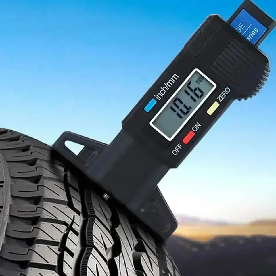 Digital LCD Tire Tread Depth Gauge Caliper for Car Repair 0-25mm Measurer Tool 1PC
