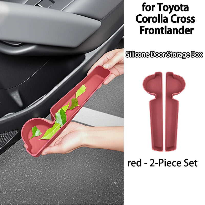 For 2026 Toyota  Corolla Cross  Frontlander Silicone Door Storage Box Aesthetic & Long-lasting Silicone Pads