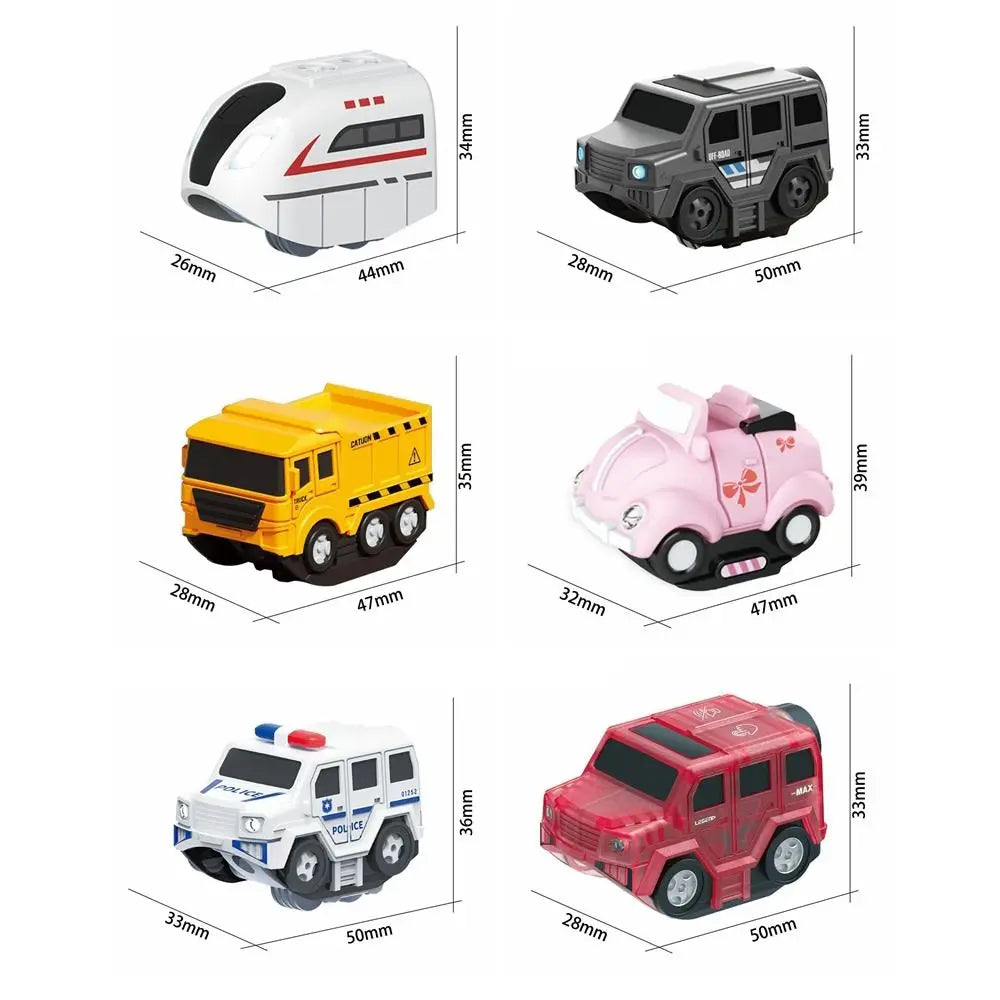 Fun Plastic Magnetic Tracks Train Smooth Steady Driving Intelligent Toy Railway Track Toys Small Train Kids Toy