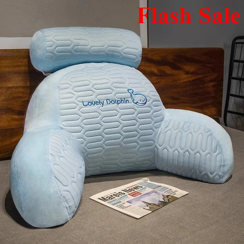 Flash Sale 2025 bedside cushion soft bag waist pillow large backrest bed pillow sofa bed dormitory reading throw pillow tatami