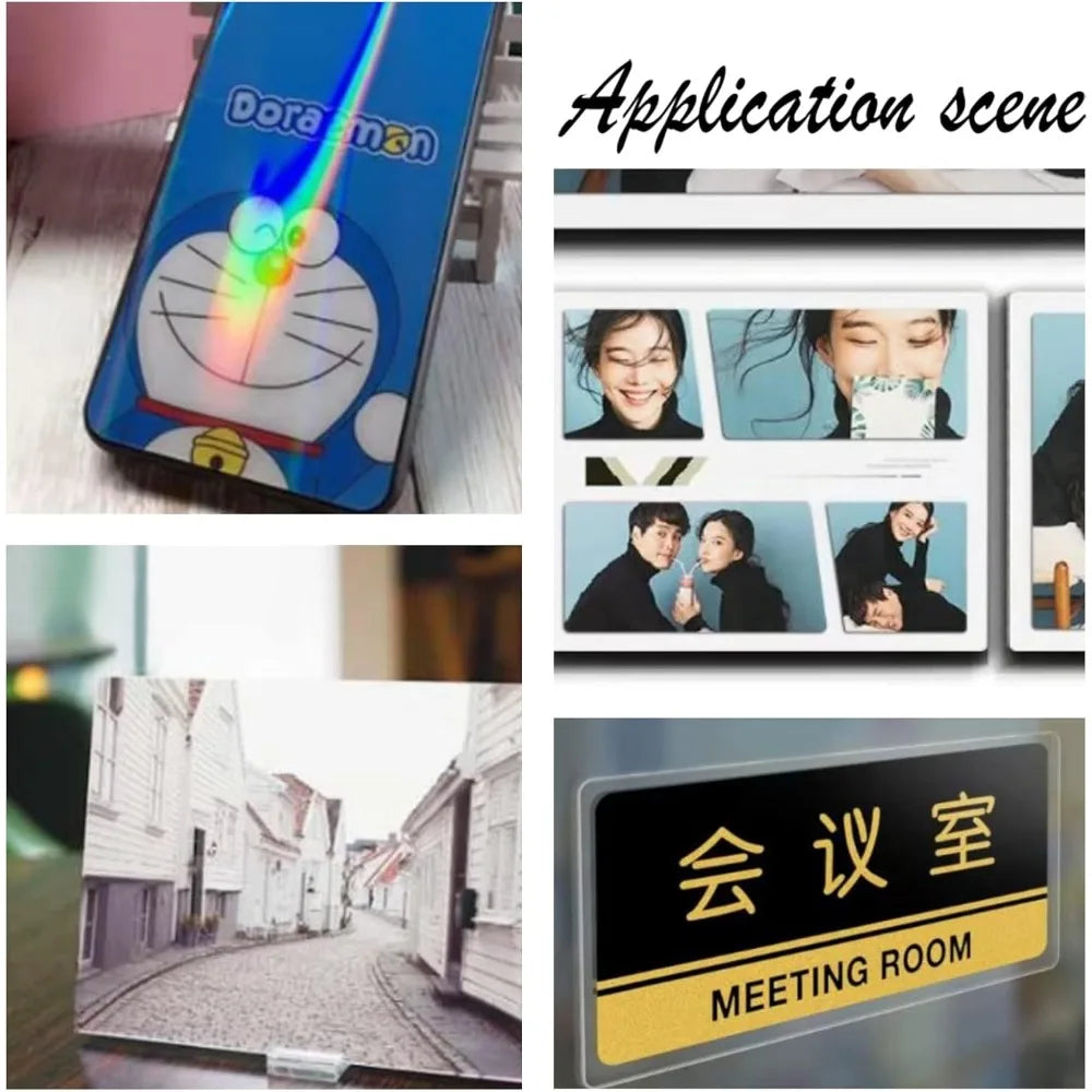 25PCS A4 Size Double Sided Tape Sheets 8.3x11.8Inch Strong PET Adhesive Tap Sheet for Arts Craft Photo Albums Making 0.1mm Thick