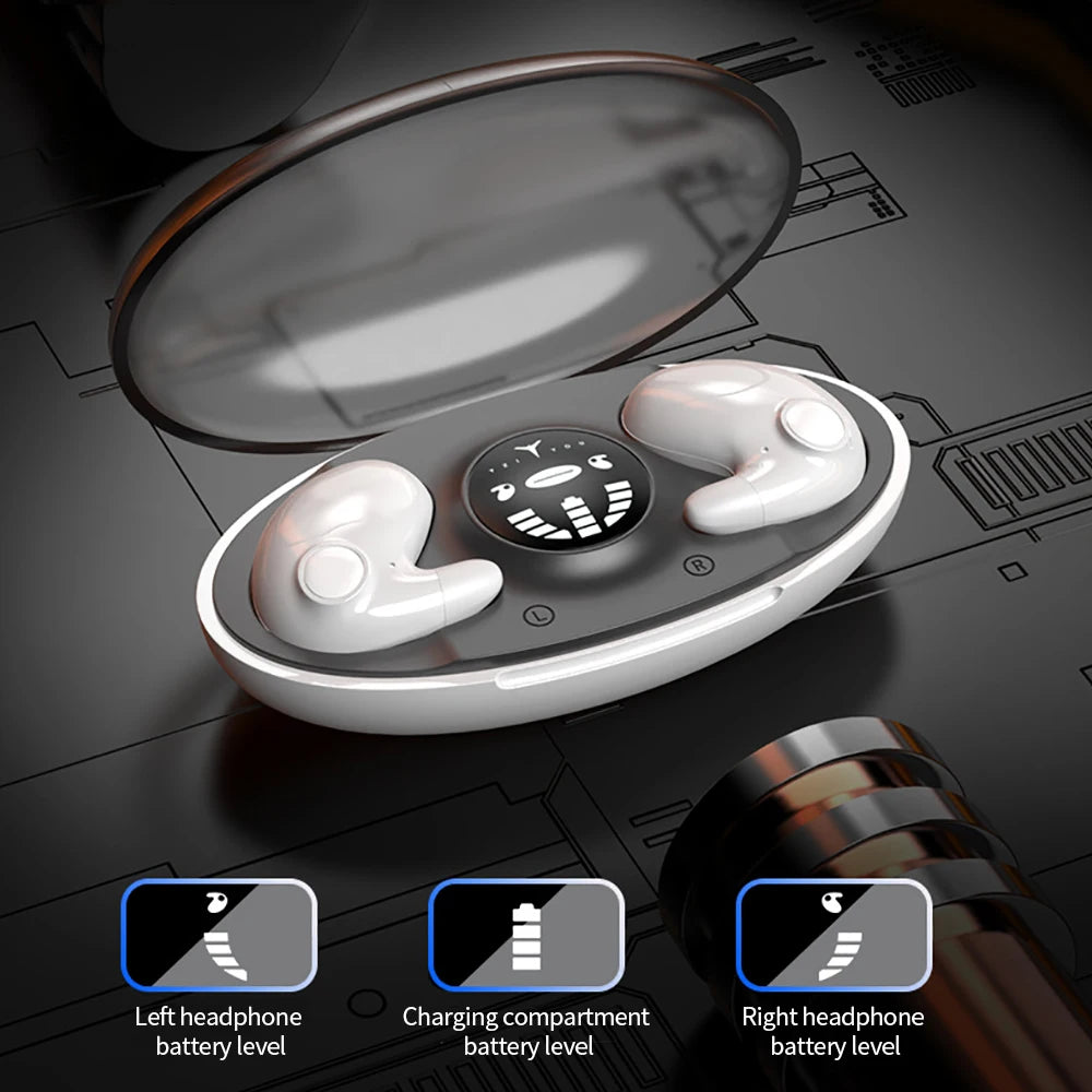 Dual Stereo Sleep Headphones Mini In-Ear Noise Cancelling Headphones Bone Conduction Wireless Bluetooth Headphones