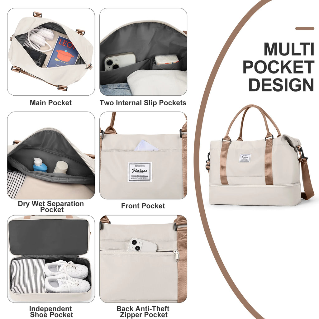 Sports Bag, Hand Luggage Travel Bag Weekender Backpack, Hospital Clinical Birth Bag For Women, Carry on Luggage,Travel Bag Large