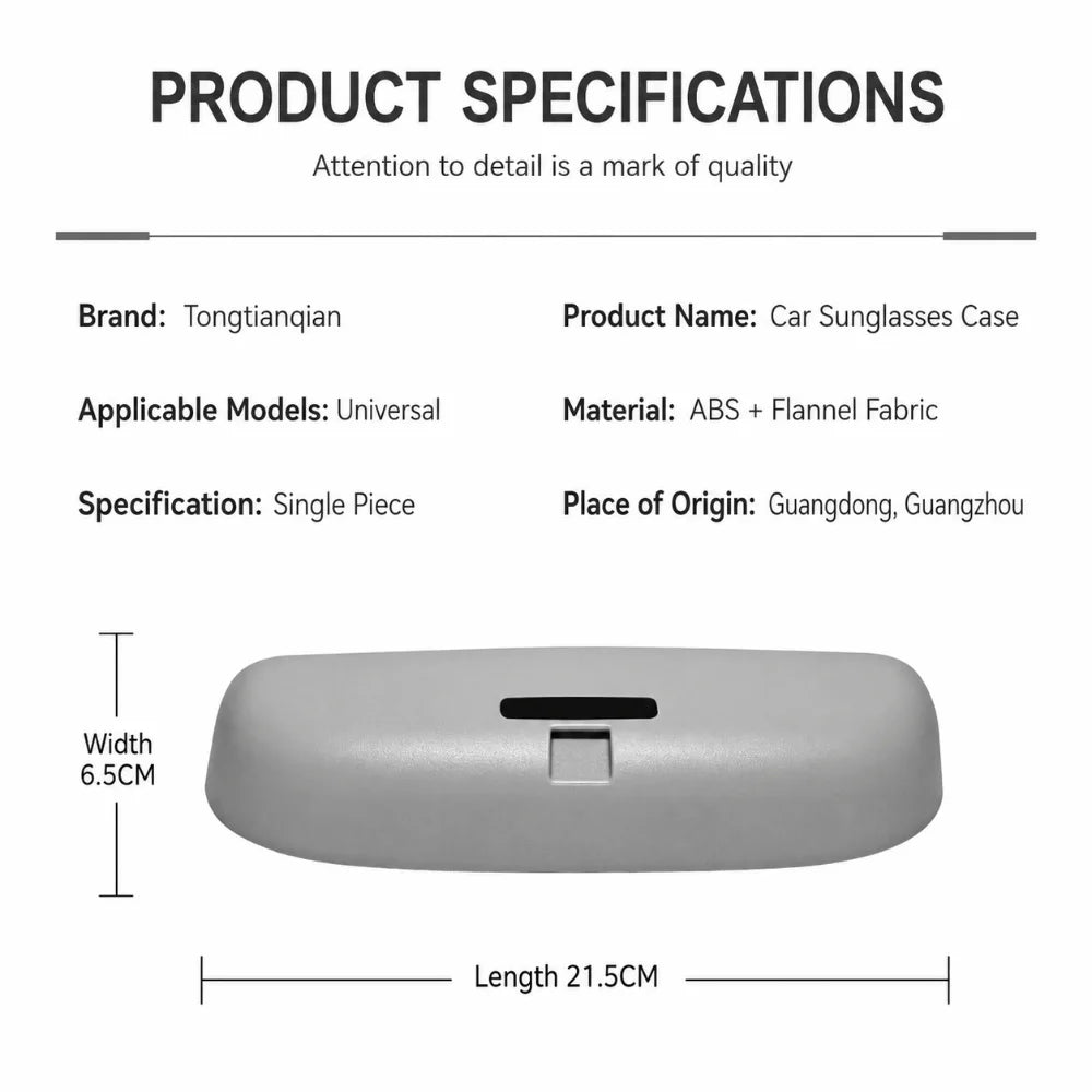 Glasses Case for  ABS Car Sunglass Sun Glasses Holder Storage Box Auto Eyeglasses Accessories