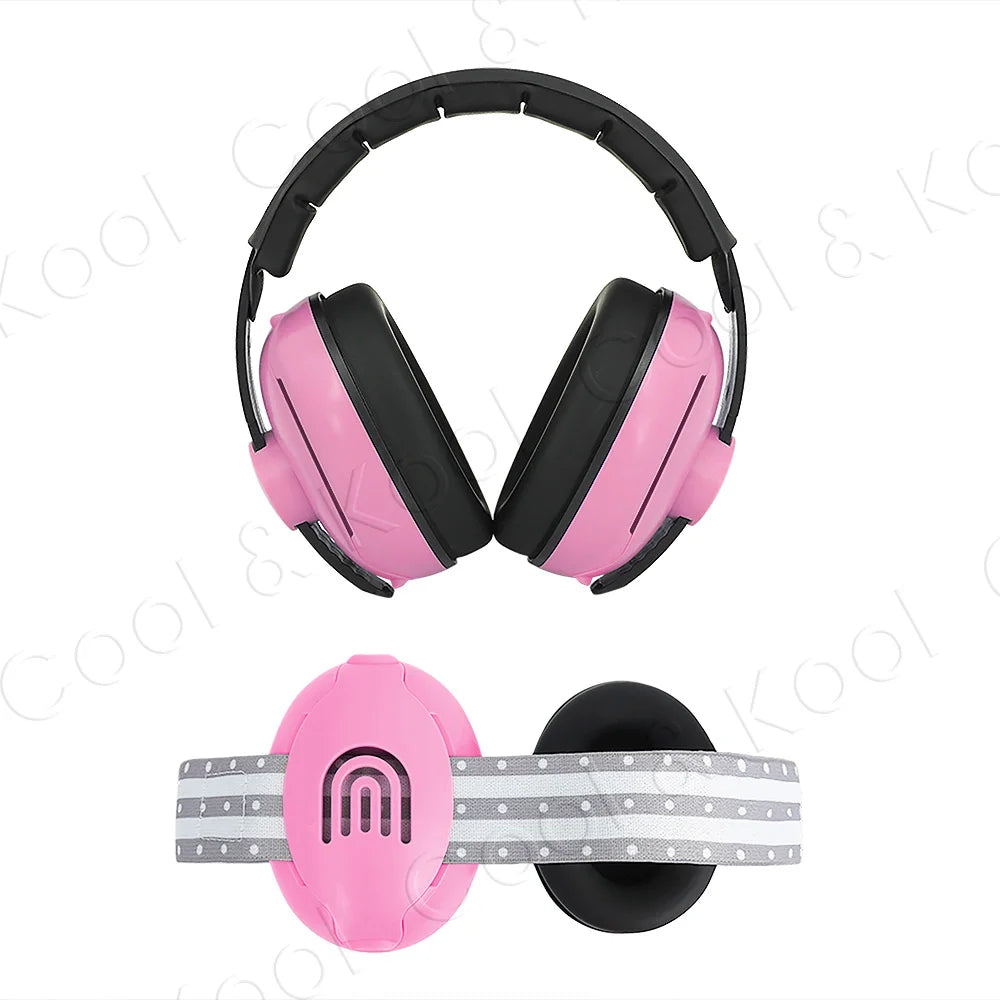2-in-1 Infant Noise Protection Earmuffs Rainbow Style, Soft & Comfortable for Sleeping, Travel, and Loud Events