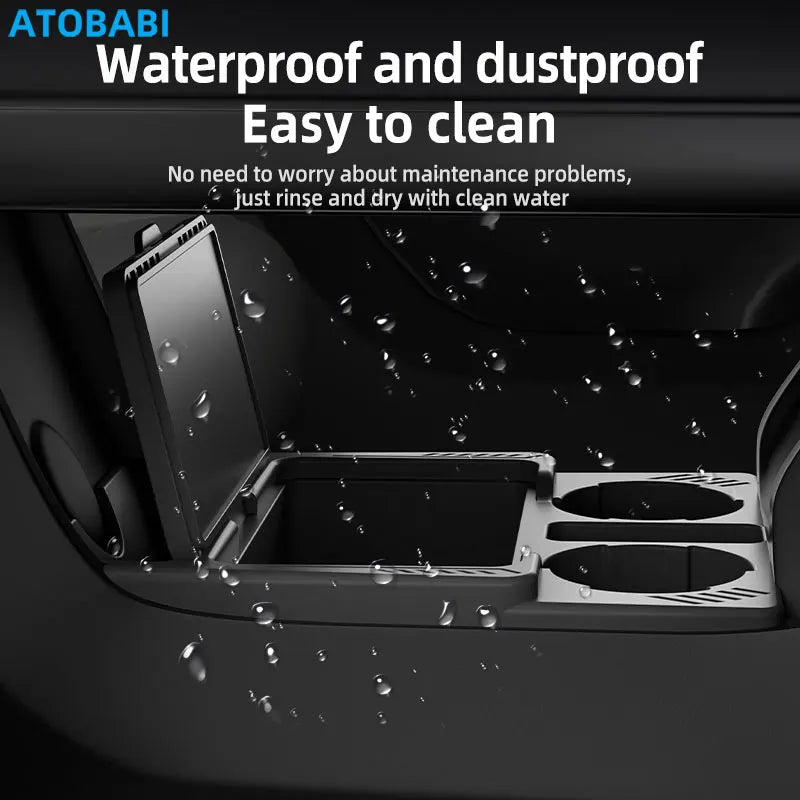 Car Storage Box For Great Wall GWM Haval H7 Dargo Big Dog 2024 Central Control Armrest Box Under Layer Organize Silicone Storage