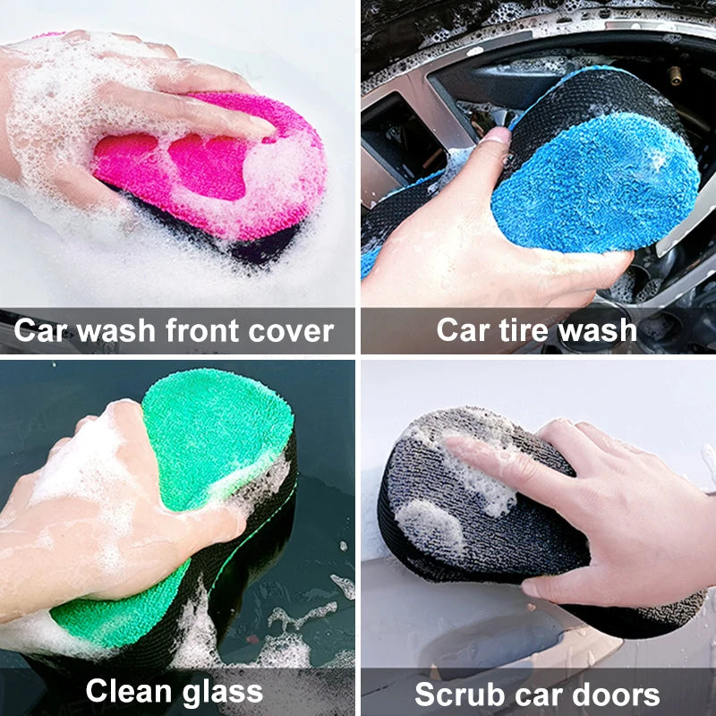 SEAMETAL Car Wash Sponge High-Density High Water Absorption Cleaning Sponge Block Removal Dust Polishing Car Foam Washing Sponge