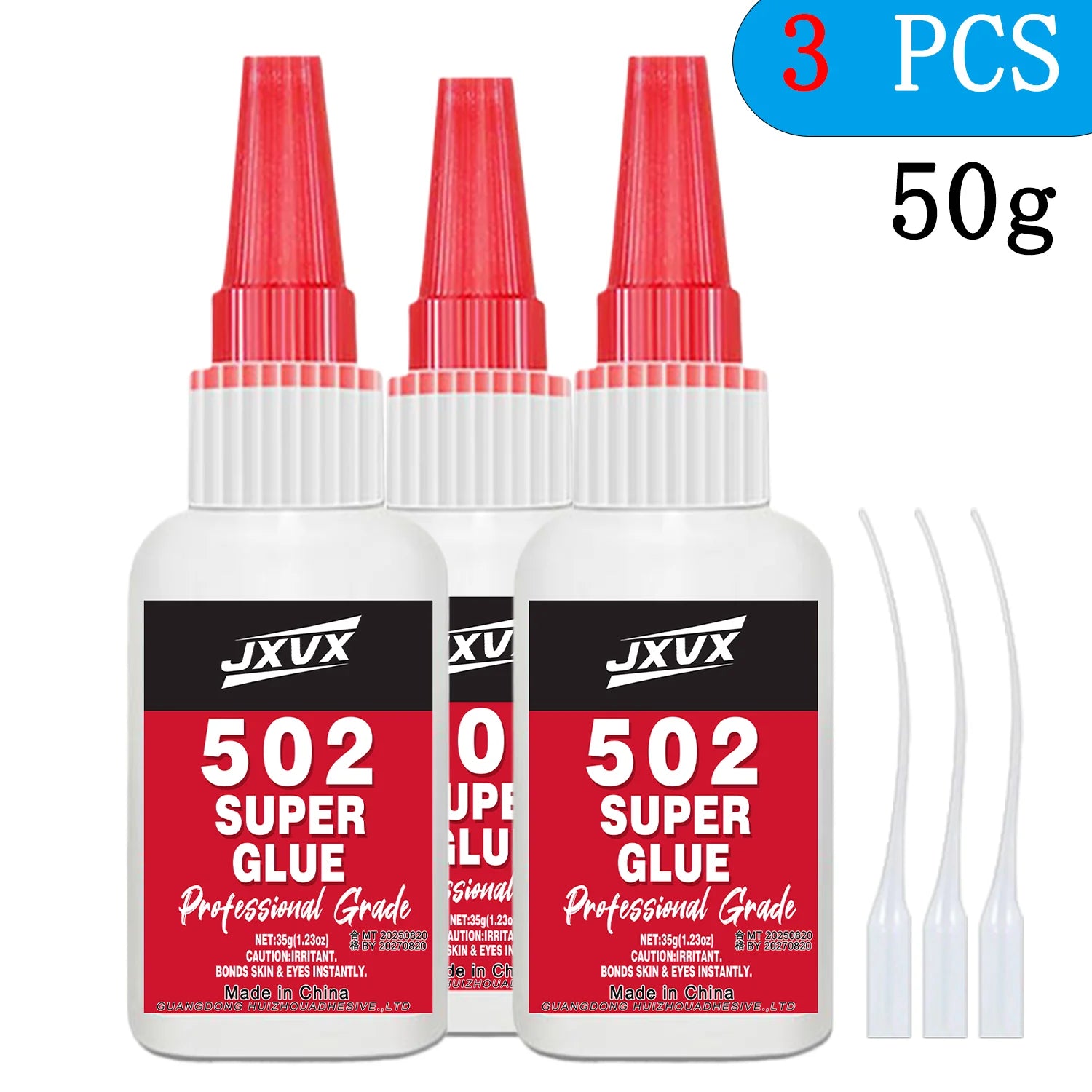 10PCS 502 Super Strong Adhesive 20g, Cyanoacrylate Insta Adhesive, for Hard Plastics, Crafts, Ceramics, Frame, Leather, Metal, Strong Bonding Liquid Versatile Glue Tool,With precision dispenser.