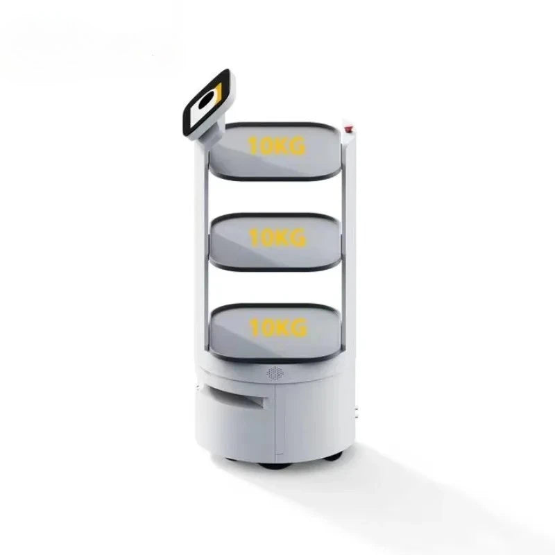Obstacle Avoidance Smart Food Delivery Robot Autonomous Serving Robot For Hotel Shopping Mall