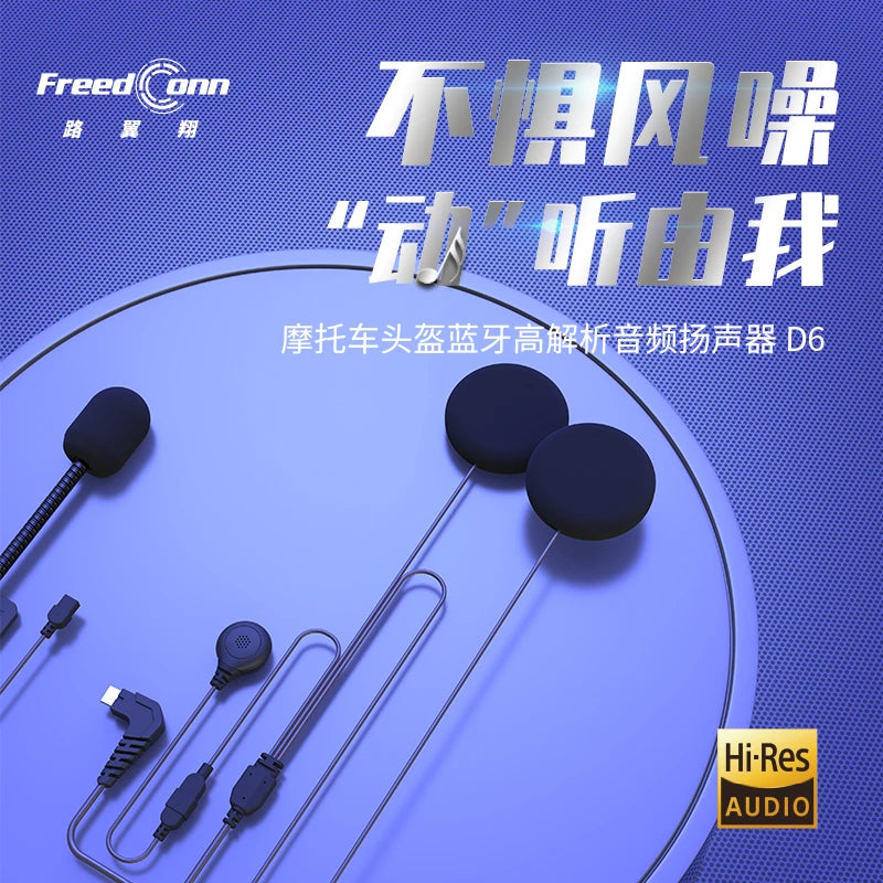 Freedconn Motorcycle Intercom D6 Hi Rex Earphone Mic Accessories for Freedconn intercom FX