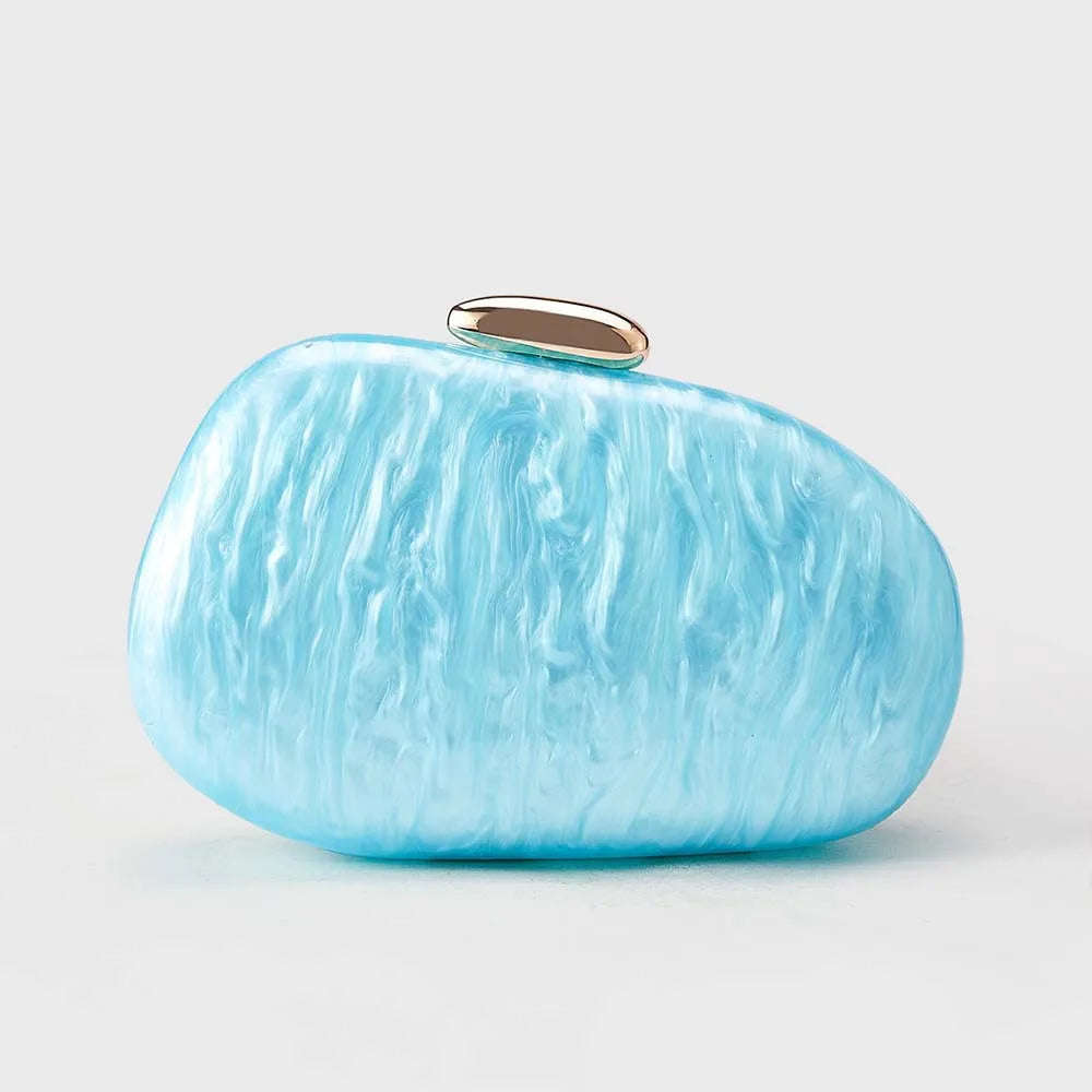 New shoulder oblique span bag, special-shaped shell acrylic bag, fashionable.