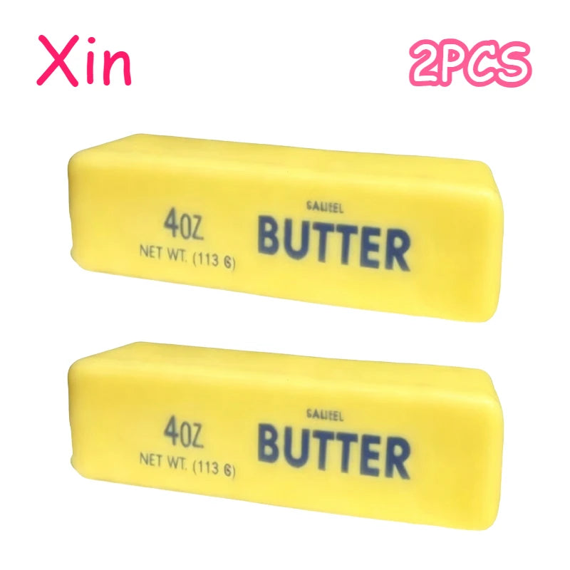 Crunchy Butter Cheese Stick Squishy Fidget Toy Slow Rebound Sound Crispy Butter Bar Toy Finger Squishy Prank Vent Toy for Adult