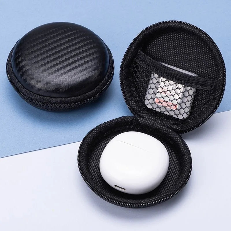 1-3Pcs Earphone Carrying Case Holder EVA Headphone Storage Bag Small Zipper Pouch for EarPods Cable Charger Organizer Box Pouch