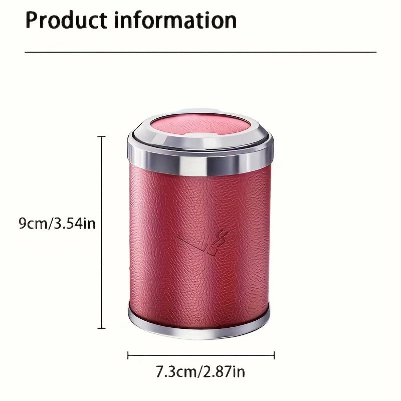 Car Ashtray Portable With LED Light Vacuum Anti-Smell Odorless Cigar Ashtray Mini Trash Can for Cup Holder Accessories