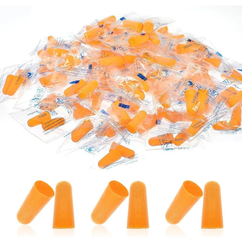 10/20/50Pairs Anti Noise Earplugs Work Study Sleep Travel Aircraft Noise Reduction Soft Foam Earplugs Separately Packaged