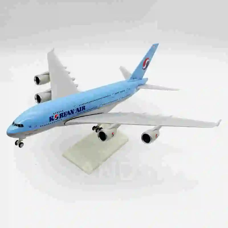 Resin Toy Model A380 Korean Air Airways 30CM Scale Diecast B747 Plane Model Aircraft Model Collection Adult Display Decoration W